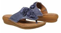 Hush Puppies Laze Toe Post Denim Blue